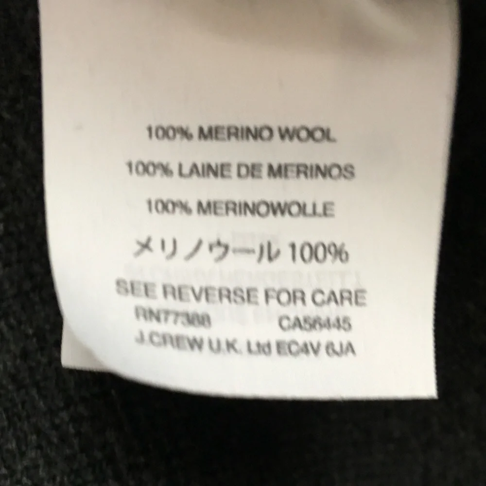 J.CREW Open-Front Merino Wool Blazer Sweater Jacket In Charcoal Size L - Picture 11 of 12